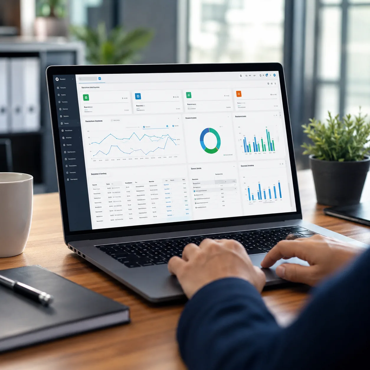 Report analysis with tablet and printed charts